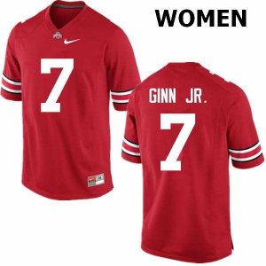 Women's Ohio State Buckeyes #7 Ted Ginn Jr. Red Nike NCAA College Football Jersey Super Deals FRI6444QW